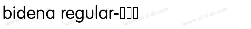 bidena regular字体转换 bidena regular字体转换